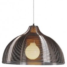 Φωτιστικό Κρεμαστό Μονόφωτο Φ40cm E27 230V Καφέ 955LIV1/C